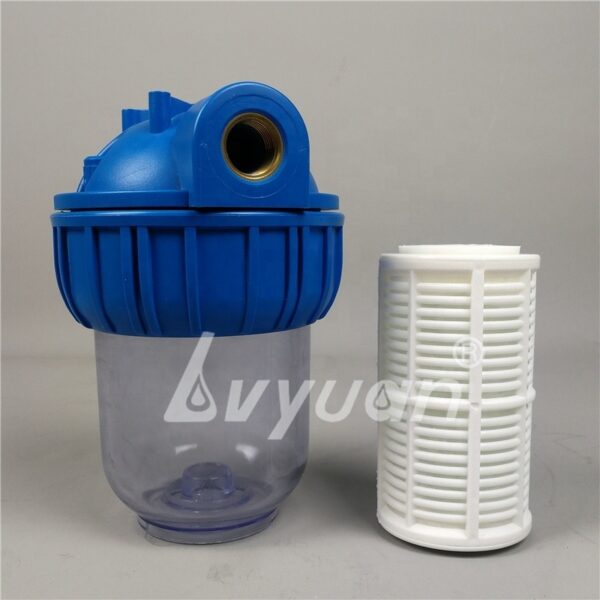 5 10 inch Plastic frame 80 100 200 micron Washable mesh net filter cartridge for pre water filter element filtration