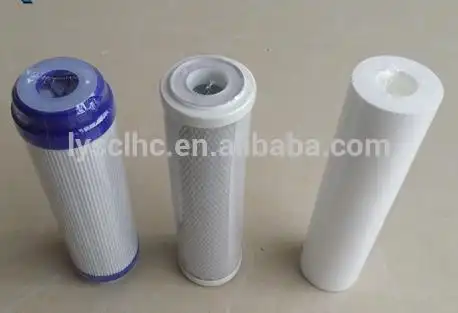 Uso doméstico de prefiltración y ósmosis inversa tipo PP hilado CTO GAC UDF filtro de agua Cartucho 10 20