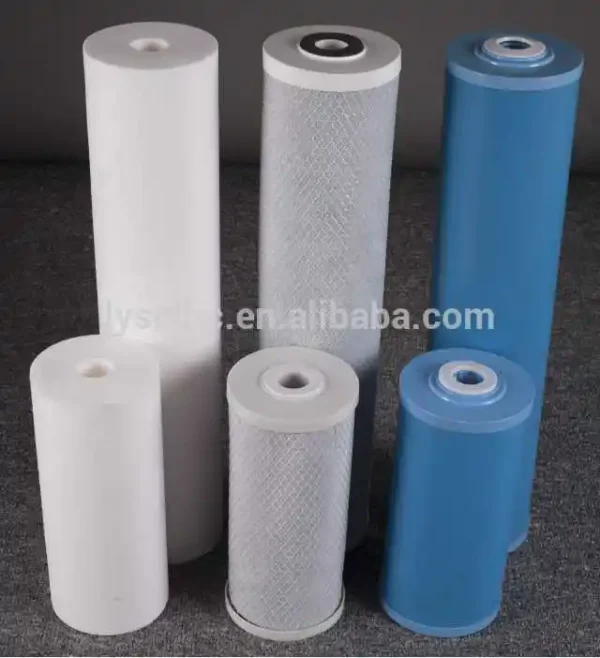 Uso doméstico de prefiltración y ósmosis inversa tipo PP hilado CTO GAC UDF filtro de agua Cartucho 10 20