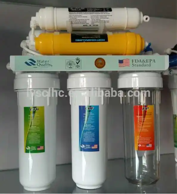 Uso doméstico de prefiltración y ósmosis inversa tipo PP hilado CTO GAC UDF filtro de agua Cartucho 10 20
