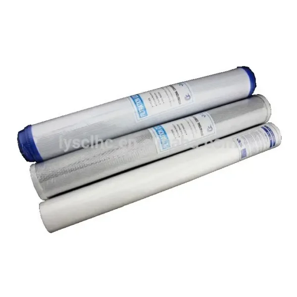 Uso doméstico de prefiltración y ósmosis inversa tipo PP hilado CTO GAC UDF filtro de agua Cartucho 10 20