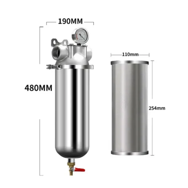 Single Cartridge Stainless Steel Filter Housing