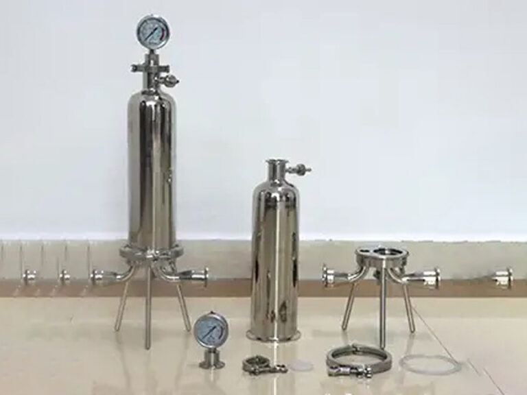 Sanitary filter housing