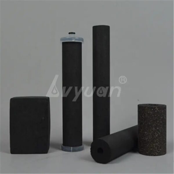 Sintered activated carbon Block drinking water filter