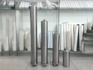 Carcasas de filtro de acero inoxidable para líneas de mezcla de jarabes y bebidas