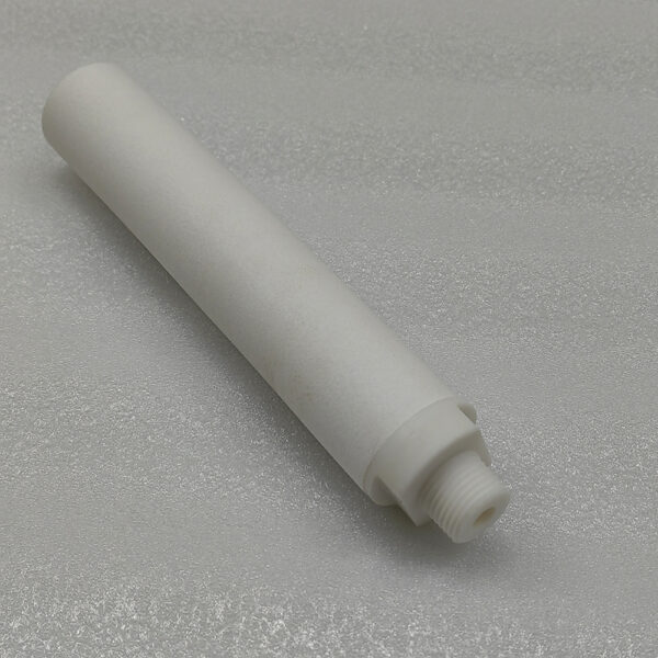 Elemento silenciador de filtro de plástico poroso sinterizado con rosca