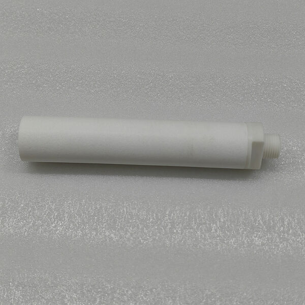 Elemento silenciador de filtro de plástico poroso sinterizado con rosca