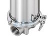 Carcasa para filtro de cartucho «Big Blue» de acero inoxidable de 20 pulgadas, 4 Carcasa para filtro de cartucho de acero inoxidable «Big Blue» de 20 pulgadas