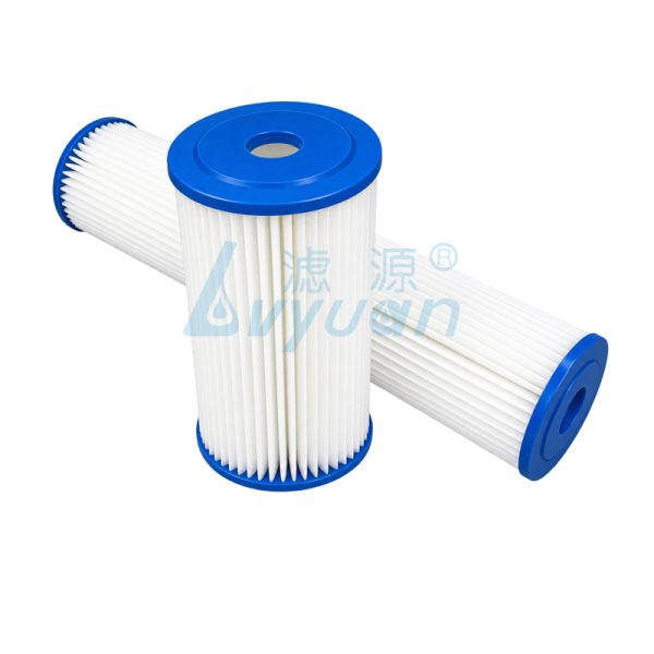 Cartucho filtrante de agua plisado de polipropileno 7 Cartucho filtrante plisado de PE